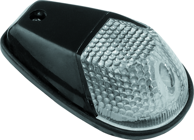 BikeMaster Marker Light Universal Flush Mount Clear/Black BikeMaster Sidemarkers & Indicators  AXOPROS