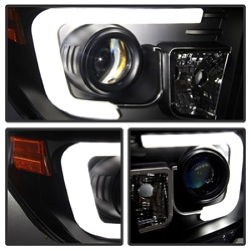 Spyder Toyota Tundra 2014-2016 Projector Headlights Light Bar DRL Black PRO-YD-TTU14-DRL-BK SPYDER Headlights  AXOPROS