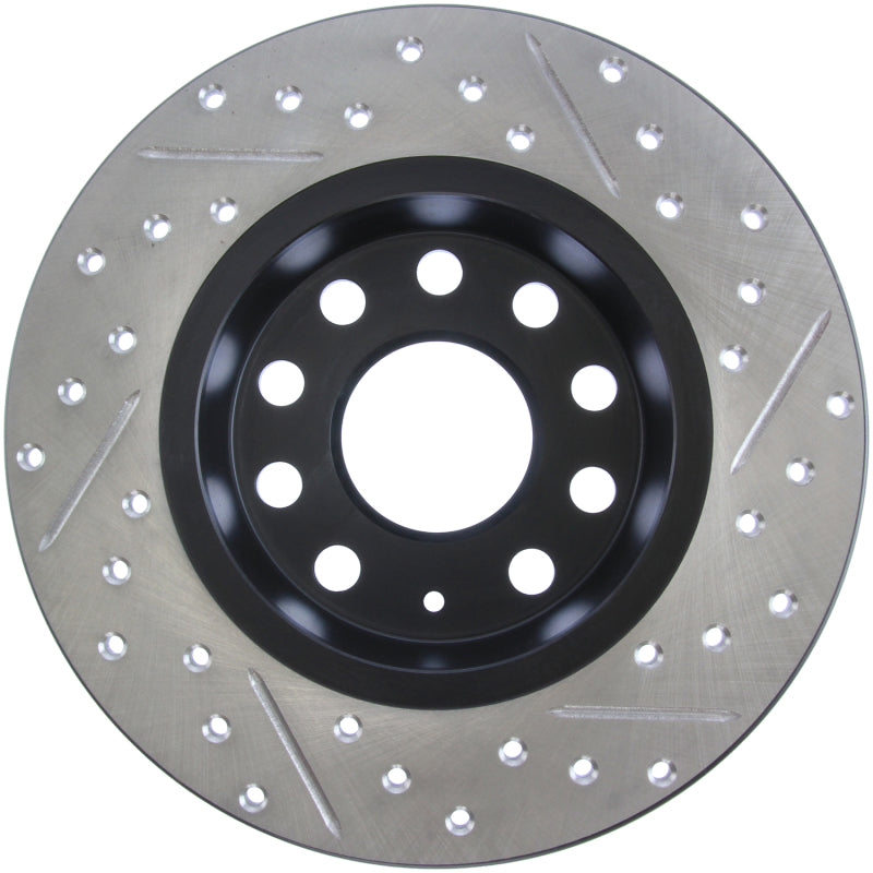 StopTech Slotted & Drilled Sport Brake Rotor Stoptech Brake Rotors - Slot & Drilled  AXOPROS