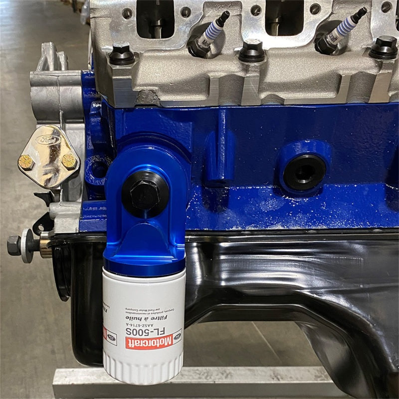 Ford Racing Push Rod V8 90 Degree Billet Oil Filter Adapter Ford Racing Oil Filter Other  AXOPROS