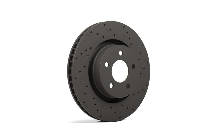 Hawk Talon 2007 Audi Q7 Iron Disc Drilled and Slotted Rear Brake Rotor Set Hawk Performance Brake Rotors - Slot & Drilled  AXOPROS