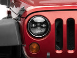 Raxiom 97-18 Jeep Wrangler TJ/JK Axial Series LED Daymaker Headlights- Black Housing (Clear Lens) Raxiom Headlights  AXOPROS