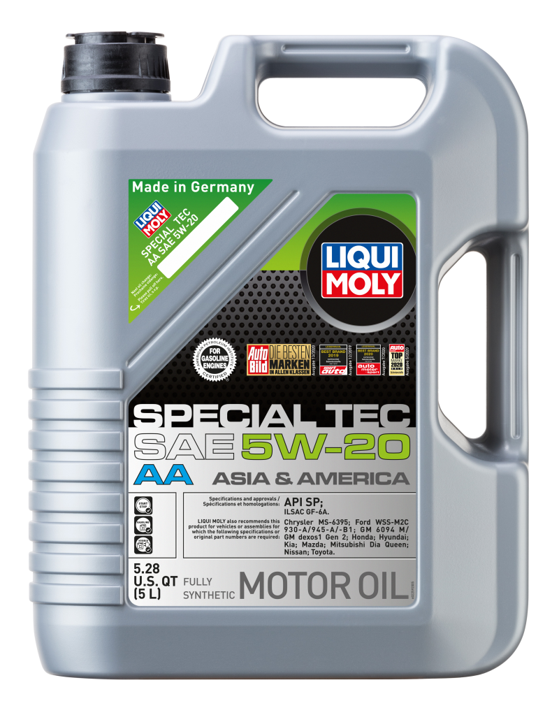 LIQUI MOLY 5L Special Tec AA Motor Oil SAE 5W20 LIQUI MOLY Motor Oils  AXOPROS