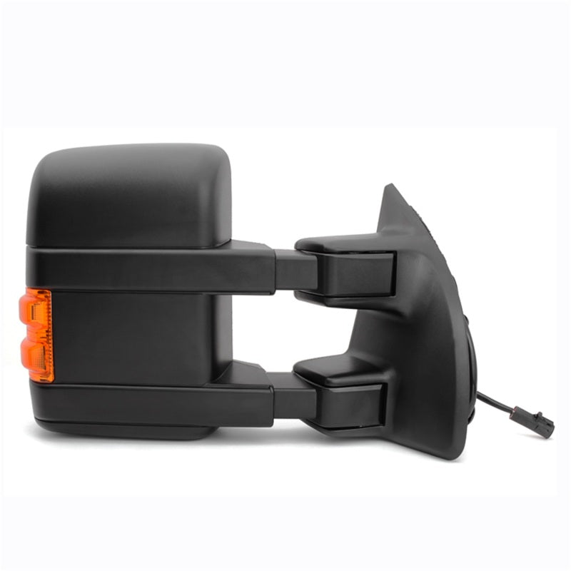 Xtune Pair G2 Ford Superduty 99-07 Heated Amber Signal Telescoping Mirrors MIR-FDSD99S-G2-PW-AM-SET SPYDER Side Mirrors  AXOPROS