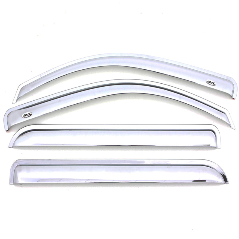 AVS 2019 RAM 1500 Crew Cab Ventvisor Outside Mount Front & Rear Window Deflectors 4pc - Chrome AVS Wind Deflectors  AXOPROS