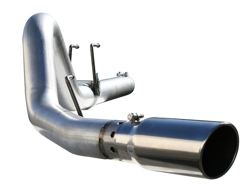 aFe MACHForce XP 4in DPF-Back SS Exhaust 5/07-10 GM Diesel Trucks V8-6.6L (td) LMM aFe DPF Back  AXOPROS