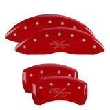 MGP 4 Caliper Covers Engraved Front & Rear Vintage Style/RT Red finish silver ch MGP Caliper Covers  AXOPROS