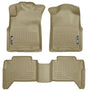 Husky Liners 05-13 Toyota Tacoma WeatherBeater Combo Tan Floor Liners Husky Liners Floor Mats - Rubber  AXOPROS