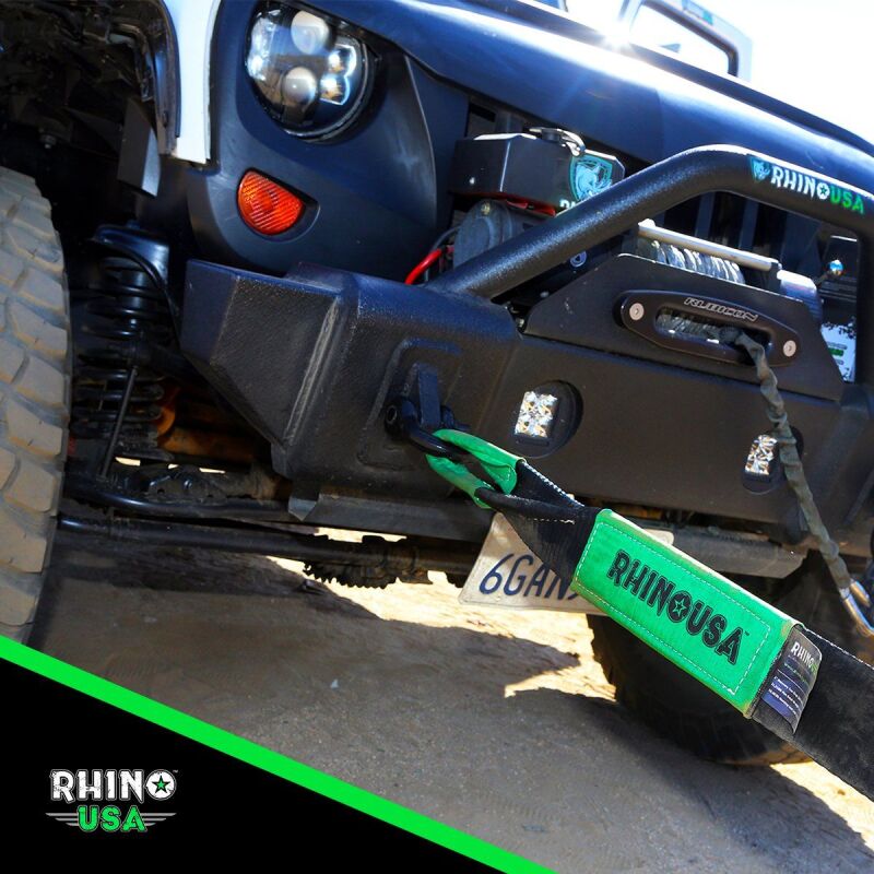 Rhino USA 30Ft Tow Strap/Shackles Combo Rhino USA Shackle Kits  AXOPROS