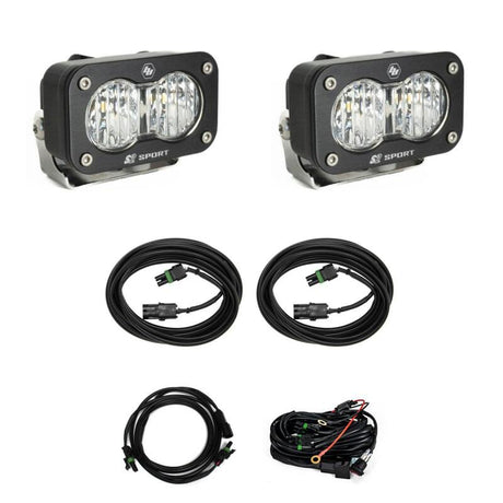 Baja Designs Baja Designs 23-24 Ford F250/F350 Super Duty S2 Sport Dual Reverse Light Kit w/ Toggle Light Bars & Cubes aftermarket performance part