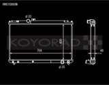 Koyo 96-00 Toyota Chaser JZX100 2.5L Inline 6 Turbo w/ Manual Trans Radiator Koyo Radiators  AXOPROS
