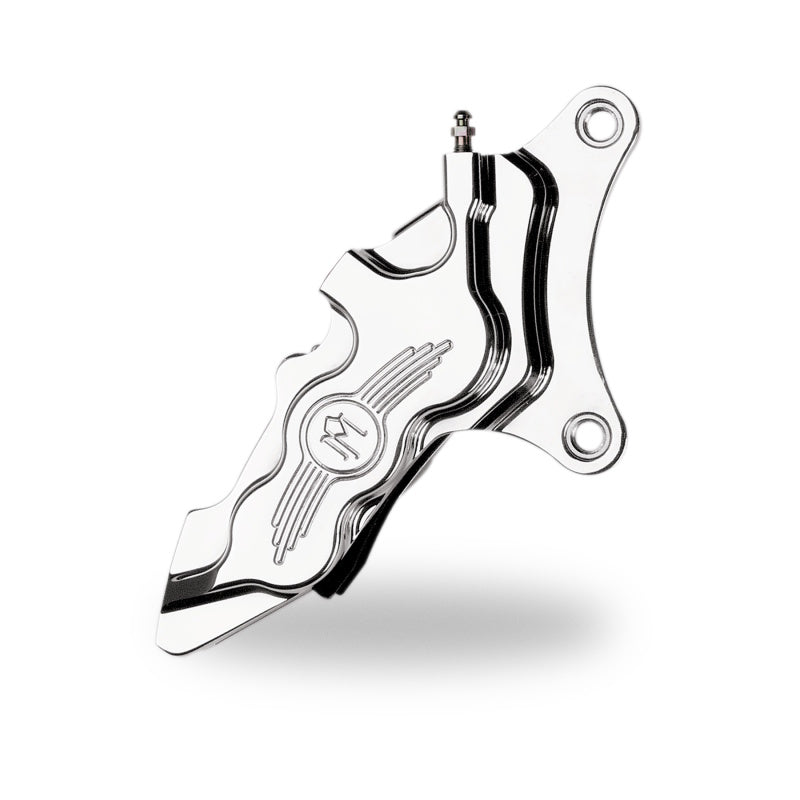Performance Machine Caliper 112x6B Right - For 11.5in Disc - Chrome Performance Machine Brake Calipers - Perf  AXOPROS