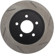 StopTech Power Slot 05-10 Mustang V6/4.0L / GT V8-4.6L Rear Left Slotted Rotor Stoptech Brake Rotors - Slotted  AXOPROS