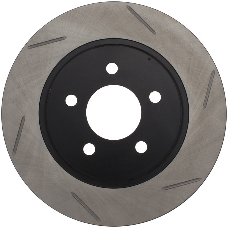 StopTech Power Slot 05-10 Mustang V6/4.0L / GT V8-4.6L Rear Left Slotted Rotor Stoptech Brake Rotors - Slotted  AXOPROS