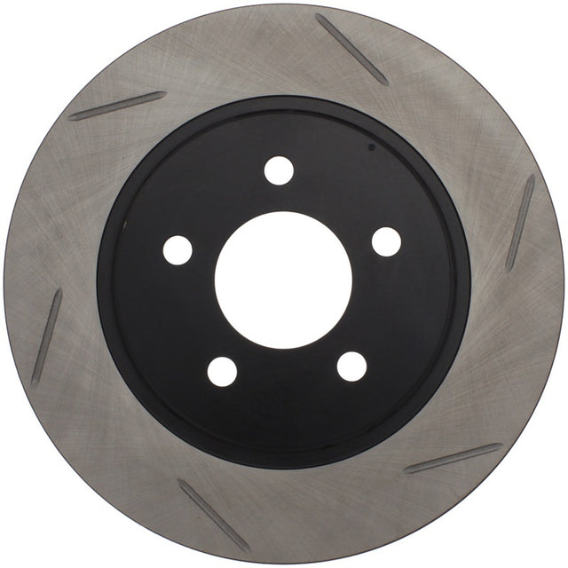 StopTech Power Slot 05-10 Mustang V6/4.0L / GT V8-4.6L Rear Left Slotted Rotor Stoptech Brake Rotors - Slotted  AXOPROS