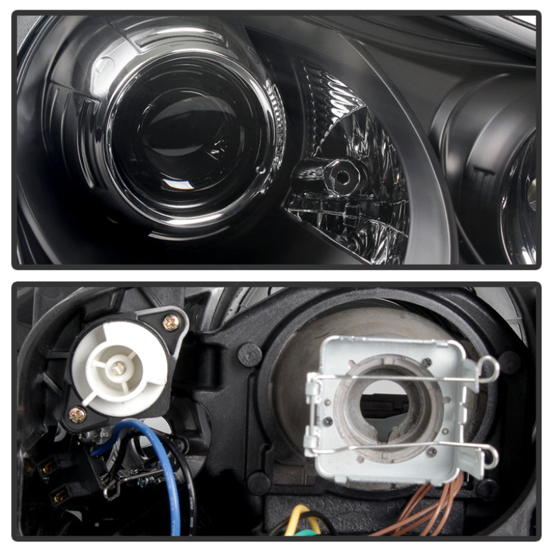 Spyder Porsche Cayenne 03-06 Projector Xenon/HID Model- DRL LED Blk PRO-YD-PCAY03-HID-DRL-BK SPYDER Headlights  AXOPROS