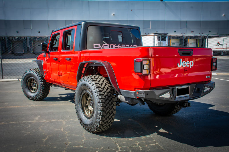DV8 Offroad 2018+ Jeep Gladiator Rear Bumper DV8 Offroad Bumpers - Steel  AXOPROS