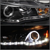 Spyder Mitsubishi Lancer/EVO-10 08-14 Projector Xenon/HID- LED Halo DRL Blk PRO-YD-ML08-HID-DRL-BK SPYDER Headlights  AXOPROS