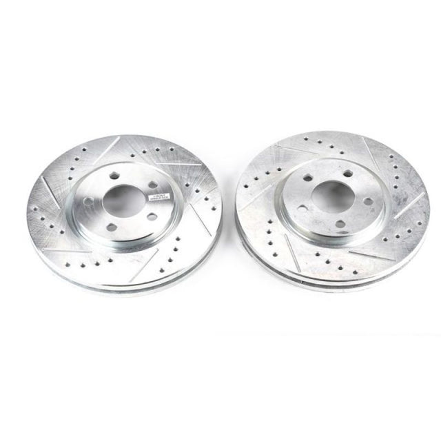 Power Stop 03-09 Chrysler PT Cruiser Front Evolution Drilled & Slotted Rotors - Pair PowerStop Brake Rotors - Slot & Drilled  AXOPROS