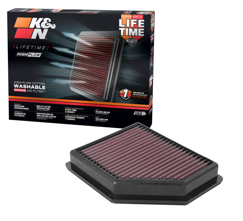 K&N 20-22 Nissan Sentra 2.0L L4 Replacement Air Filter K&N Engineering Air Filters - Direct Fit  AXOPROS