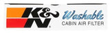 K&N 13-17 Subaru BRZ 2.0L H4 F/I Cabin Air Filter K&N Engineering Cabin Air Filters  AXOPROS