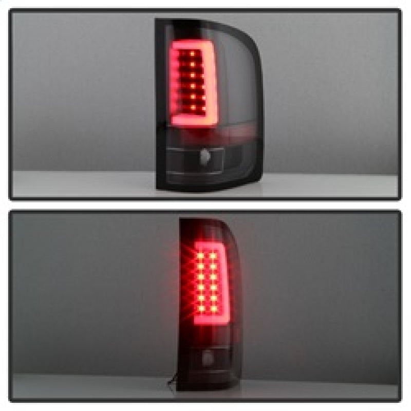 Spyder 07-13 Silverado (Will Not Work w/2010 921 Bulb) V3 LED Tail Lghts Blk ALT-YD-CS07V3-LBLED-BK SPYDER Tail Lights  AXOPROS