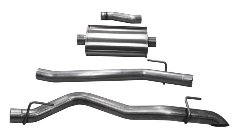 Corsa 2020-2024 Jeep Gladiator JT 3.0in Cat-Back Single Side Exit w/ Turn Down Tip CORSA Performance Catback  AXOPROS