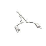 MagnaFlow Cat Back, SS, 2.5in, Street, Dual Split Polished 4.5in Tips 2015 Ford Mustang Ecoboost Magnaflow Catback  AXOPROS