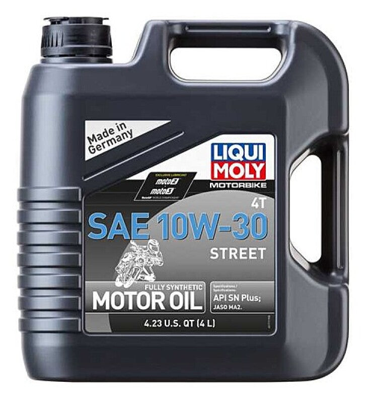 LIQUI MOLY 4L Motorbike 4T SAE 10W30 Street LIQUI MOLY Motor Oils  AXOPROS