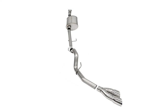 Corsa 2021-2024 Ford F-150 SuperCab/6.5in Bed 5.0L V8 Sport Cat-Back Single Side Exit-Polished CORSA Performance Catback  AXOPROS