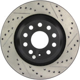 StopTech 09 VW Passat CC / 06-09 Passat Slotted & Drilled Left Rear Rotor Stoptech Brake Rotors - Slot & Drilled  AXOPROS