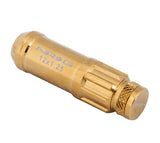 NRG 700 Series M12 X 1.25 Steel Lug Nut w/Dust Cap Cover Set 21 Pc w/Locks & Socket - Chrome Gold NRG Lug Nuts  AXOPROS