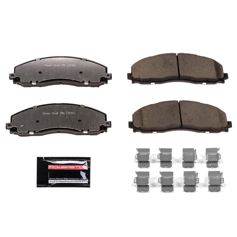 Power Stop 12-19 Ford F-250 Super Duty Front Z36 Truck & Tow Brake Pads w/Hardware PowerStop Brake Pads - Performance  AXOPROS