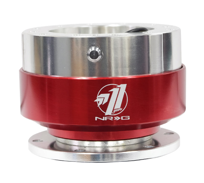 NRG Quick Release - Silver Body/ Red Chrome Ring NRG Quick Release Adapters  AXOPROS