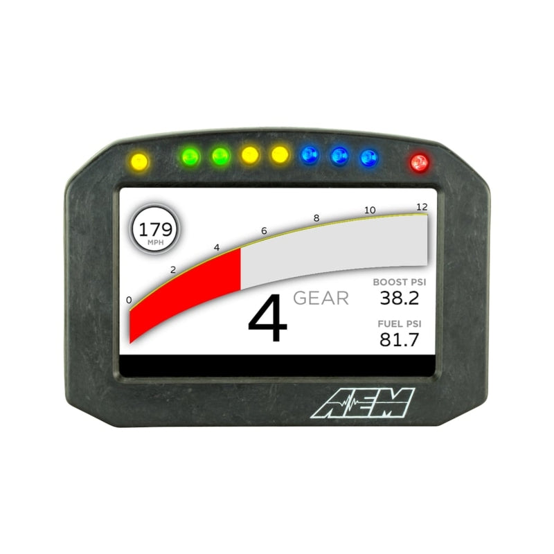 AEM AEM CD-5G Carbon Flush Digital Dash Display w/ Internal 20Hz GPS & Antenna Gauges aftermarket performance part