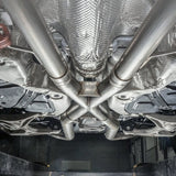 Stainless Works 2018 Jeep TrackHawk 6.2L 3in Catback System X-Pipe Turbo S-Tube Muffler Stock Exit Stainless Works Catback  AXOPROS
