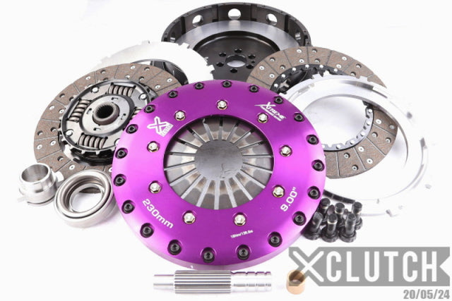 XClutch 89-94 Nissan Skyline GT-R 2.6L 10.5in Twin Sprung Organic Clutch Kit XCLUTCH Clutch Kits - Multi  AXOPROS