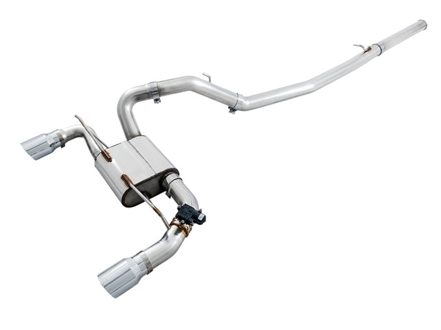 AWE Tuning Ford Focus RS SwitchPath Cat-back Exhaust - Chrome Silver Tips AWE Tuning Catback  AXOPROS