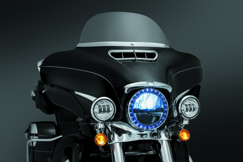 Kuryakyn Smooth Windshield Trim 14-Up Touring Chrome Kuryakyn Exterior Trim  AXOPROS