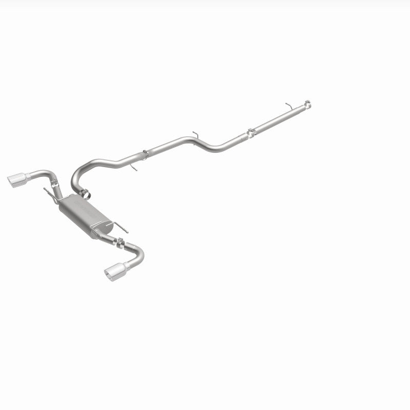 MagnaFlow 10-12 Mazda 3 L4 2.5L Hatchback Split Rear Exit Stainless Cat Back Performance Exhaust Magnaflow Catback  AXOPROS