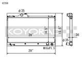 Koyo 01-05 Lexus IS300 (MT) Radiator Koyo Radiators  AXOPROS