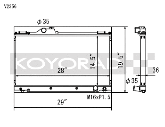 Koyo 01-05 Lexus IS300 (MT) Radiator Koyo Radiators  AXOPROS