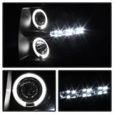 Spyder Chevy Silverado 1500/2500 07-13 Projector Headlights LED Halo LED Blk Smke PRO-YD-CS07-HL-BSM SPYDER Headlights  AXOPROS