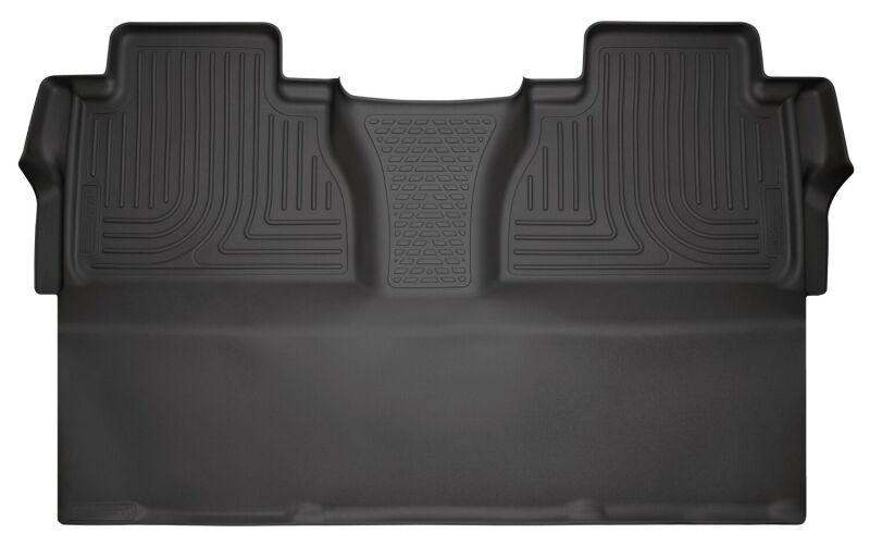 Husky Liners 14-15 Toyota Tundra CrewMax Cab Pickup Weatherbeater Black 2nd Seat Floor Liners Husky Liners Floor Mats - Rubber  AXOPROS
