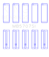 King Hyundai G4KE/G4KC Main Bearings (Set of 5) King Engine Bearings Bearings  AXOPROS
