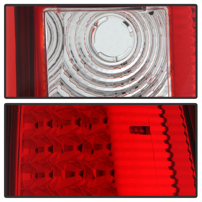 Xtune Chevy Silverado 1500/2500/3500 99-02 LED Tail Lights Red Clear ALT-ON-CS99-LED-RC SPYDER Tail Lights  AXOPROS