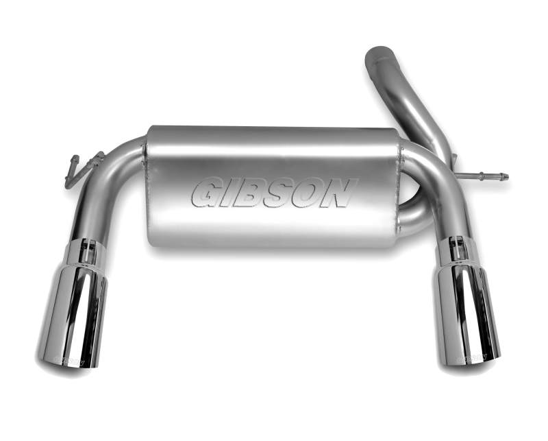 Gibson 07-17 Jeep Wrangler JK Rubicon 3.6L 2.5in Cat-Back Dual Split Exhaust - Aluminized Gibson Catback  AXOPROS