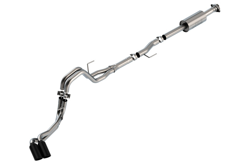 Borla F-150 2021 2.7L/3.5L 4dr CC SB EC STB Lar/KingR/Plnm/LTD 3/2.25 DSE CB S-Type BLK CHR Tips Borla Catback  AXOPROS