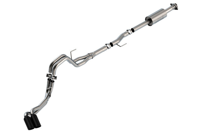 Borla F-150 2021 2.7L/3.5L 4dr CC SB EC STB Lar/KingR/Plnm/LTD 3/2.25 DSE CB S-Type BLK CHR Tips Borla Catback  AXOPROS