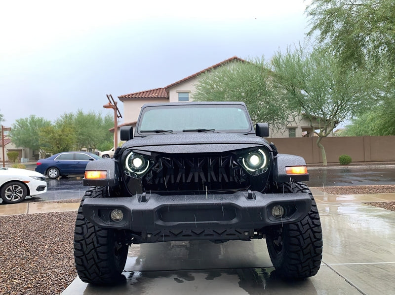 Oracle Oculus Bi-LED Projector Headlights for Jeep JL/Gladiator JT - Matte Blk - 5500K ORACLE Lighting Headlights  AXOPROS